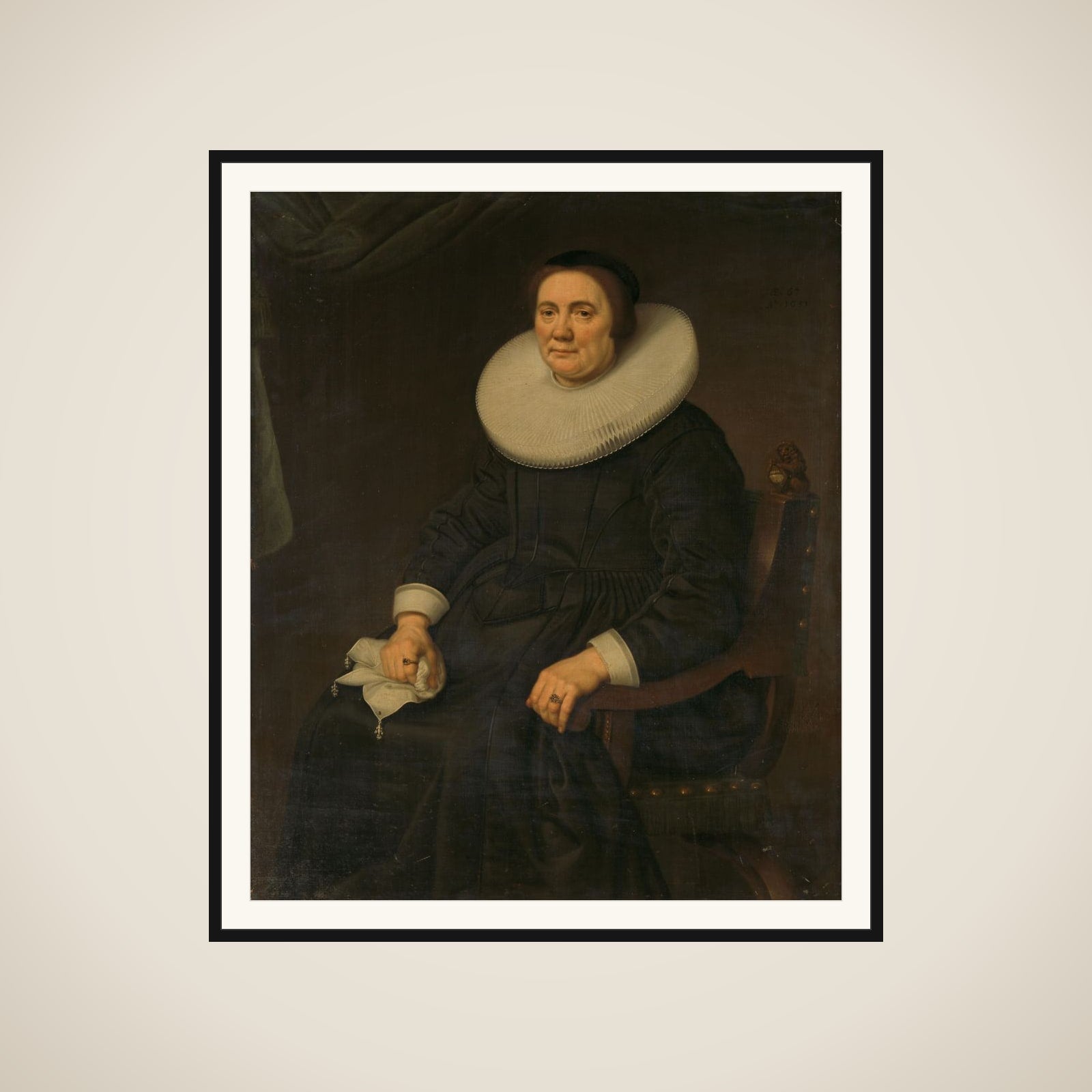 Portrait of a woman framed