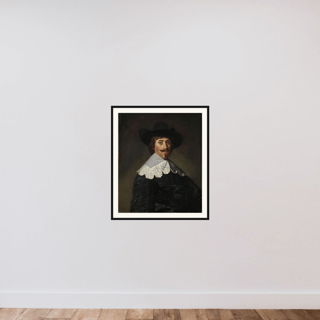 Portrait of Frederik Dircksz Alewijn (1603-1665) framed — shown to scale