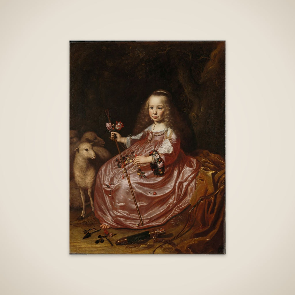 Portrait of a Young Girl, probably Anna de Bye (1636-1713) unframed print