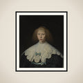Portrait of Agatha Geelvinck (1617-1638) framed