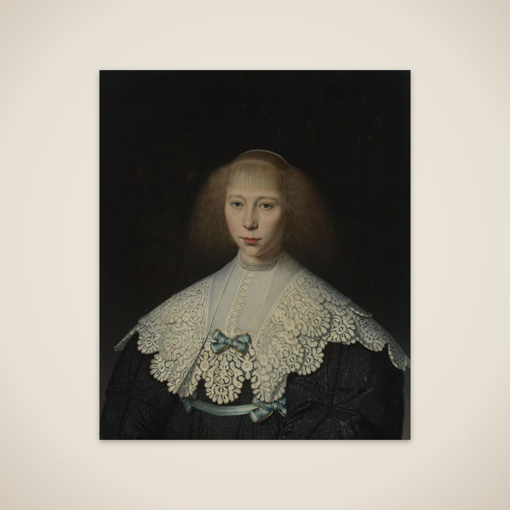 Portrait of Agatha Geelvinck (1617-1638) unframed print