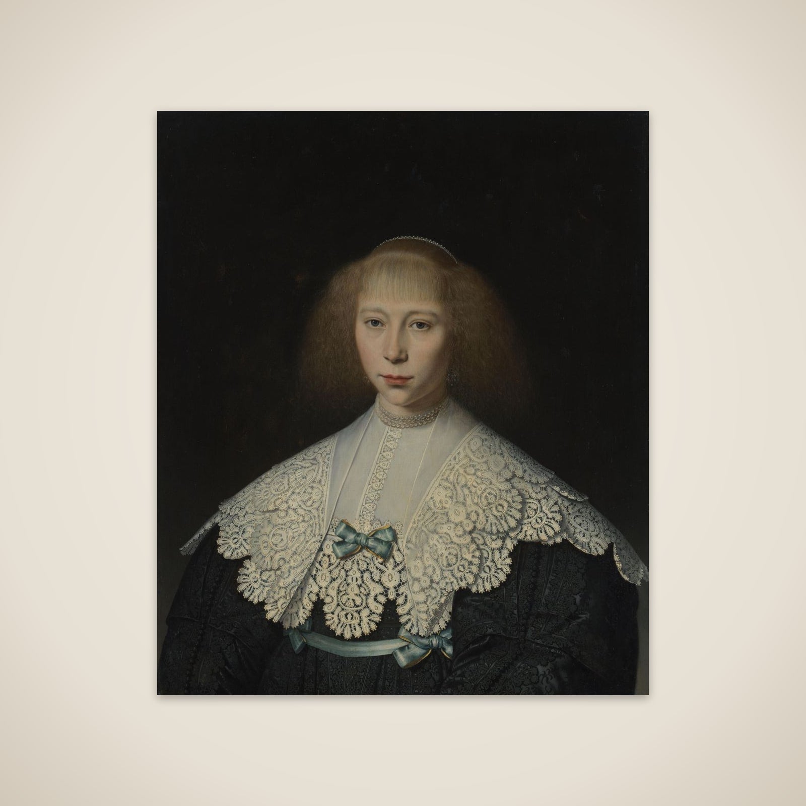 Portrait of Agatha Geelvinck (1617-1638) unframed print
