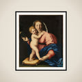 Virgin and Child framed