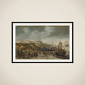 A Sperm Whale Washed up on the Beach at Noordwijk, 28 December 1614 framed