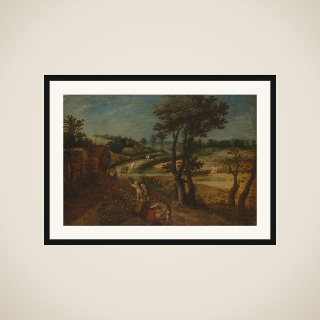 Landscape with Corn Fields framed