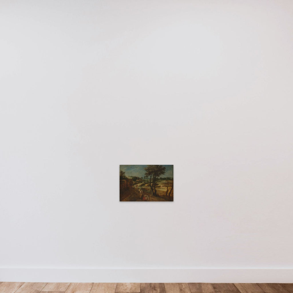Landscape with Corn Fields unframed — shown to scale