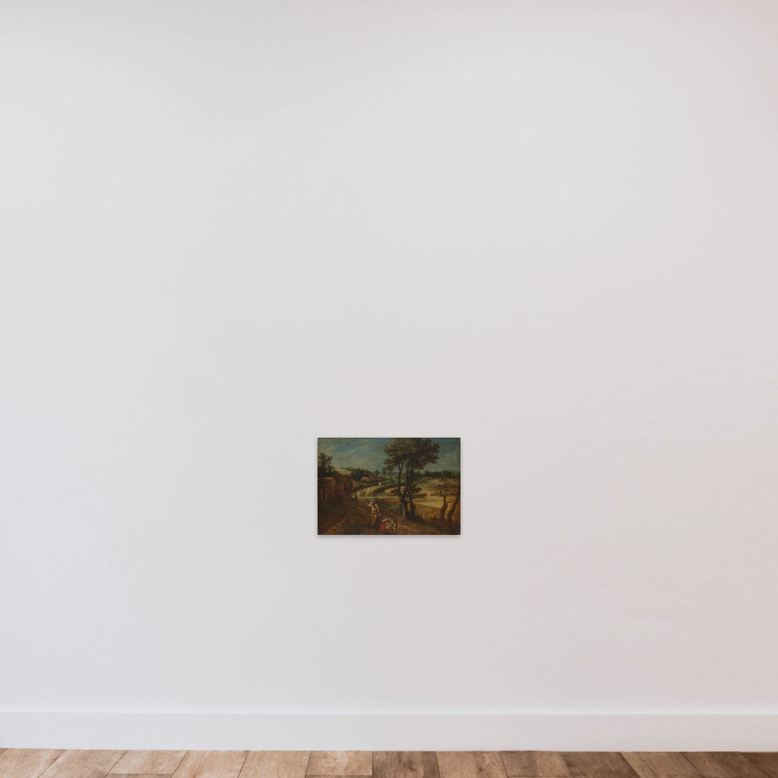Landscape with Corn Fields unframed — shown to scale