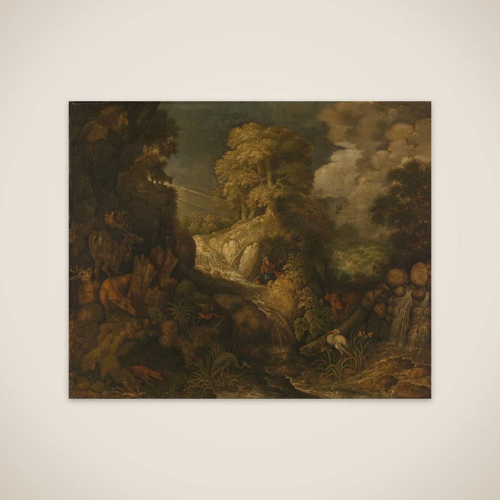 Elijah fed by the ravens unframed print
