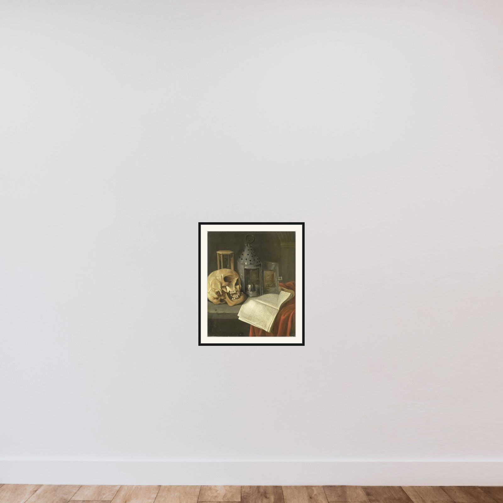 Vanitas Still Life framed — shown to scale