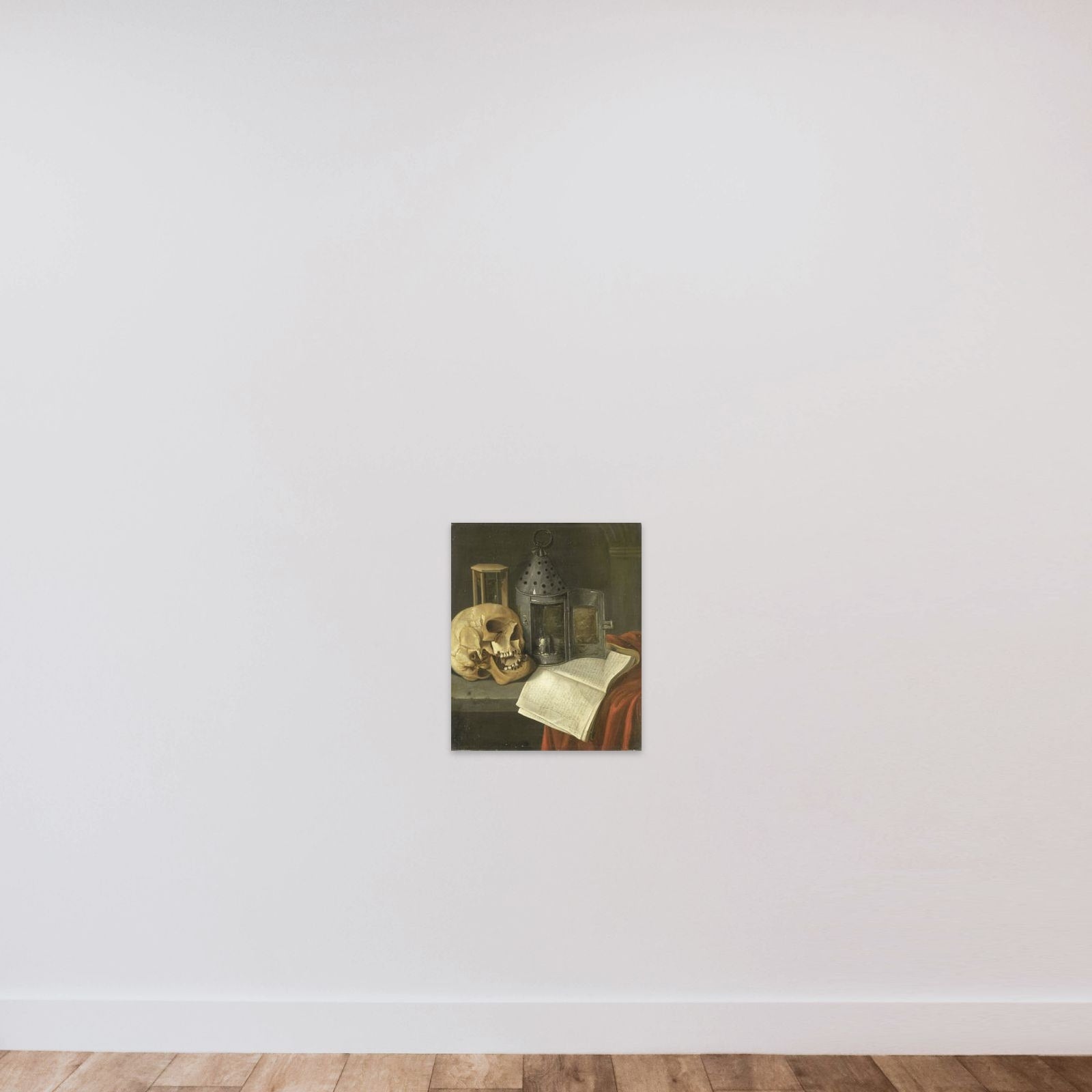 Vanitas Still Life unframed — shown to scale