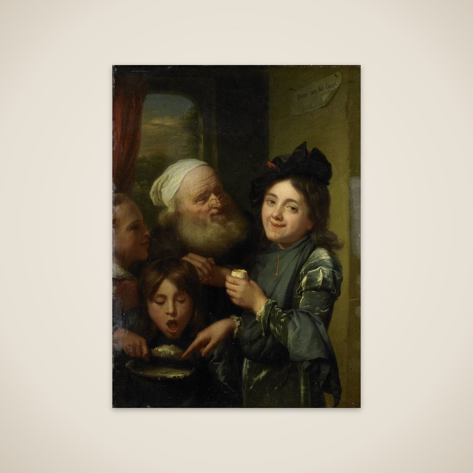 'Every one his fancy' unframed print
