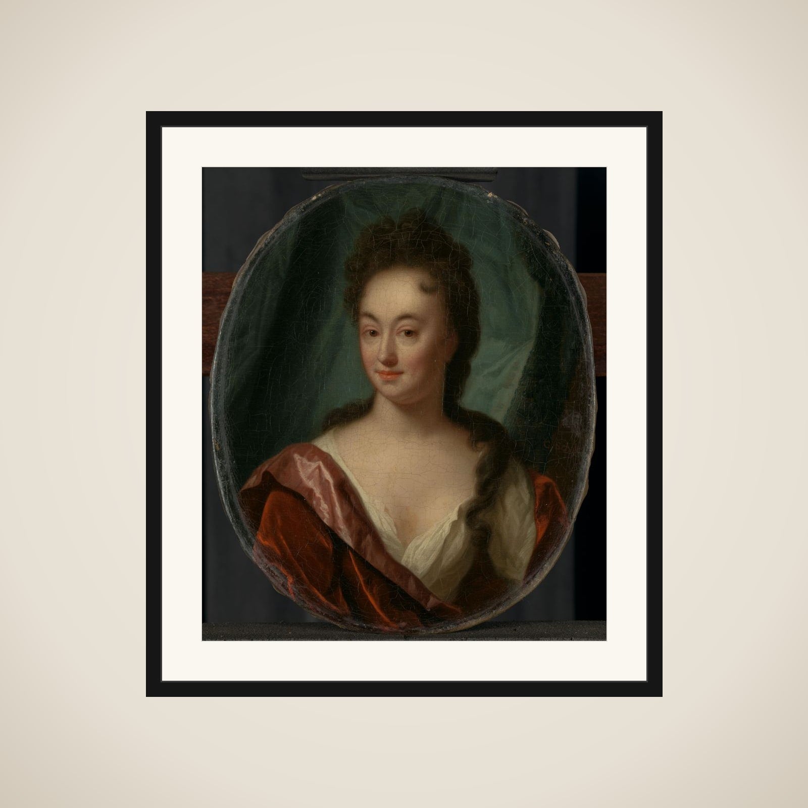 Miss van Gool, lady companion of Clara van Citters framed