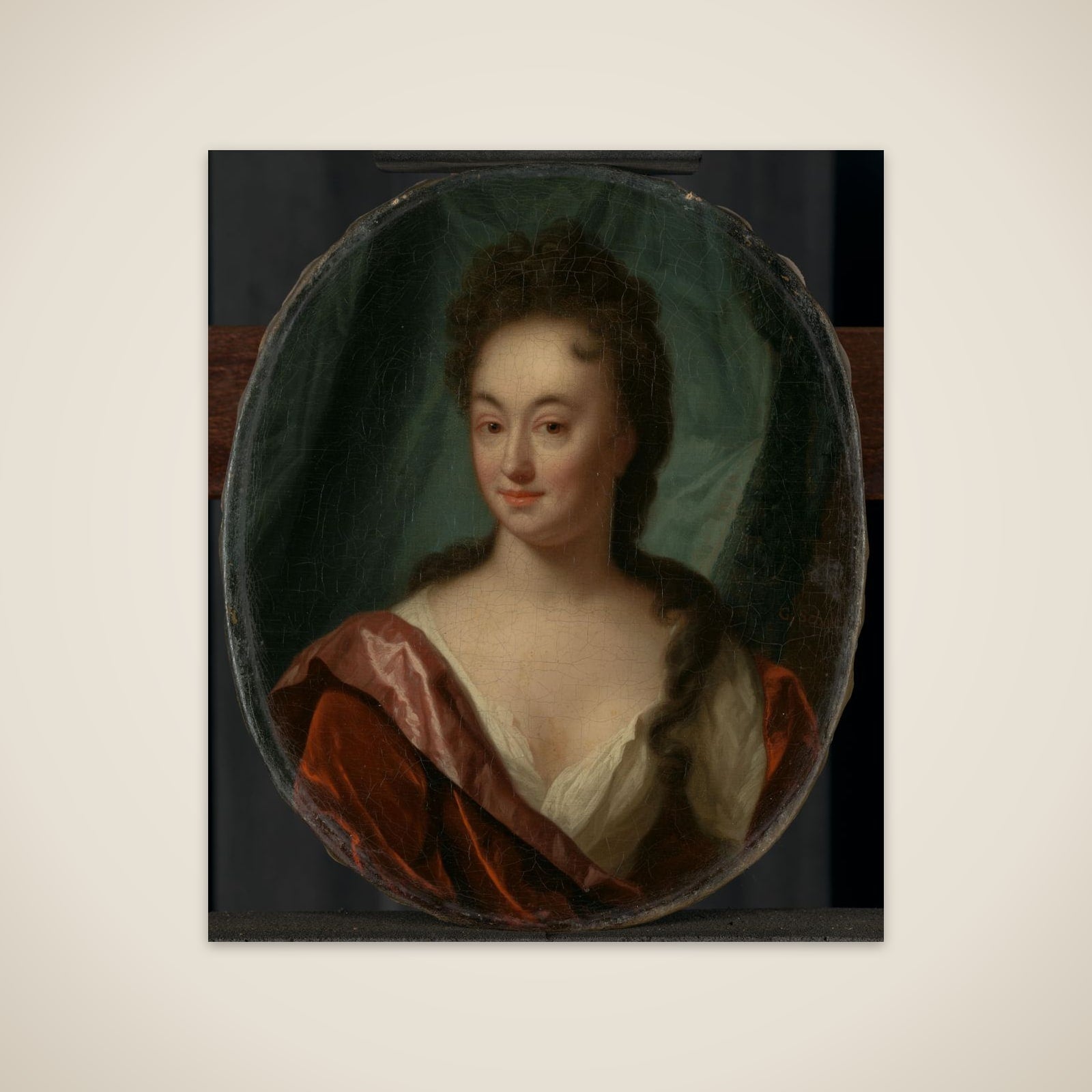 Miss van Gool, lady companion of Clara van Citters unframed print