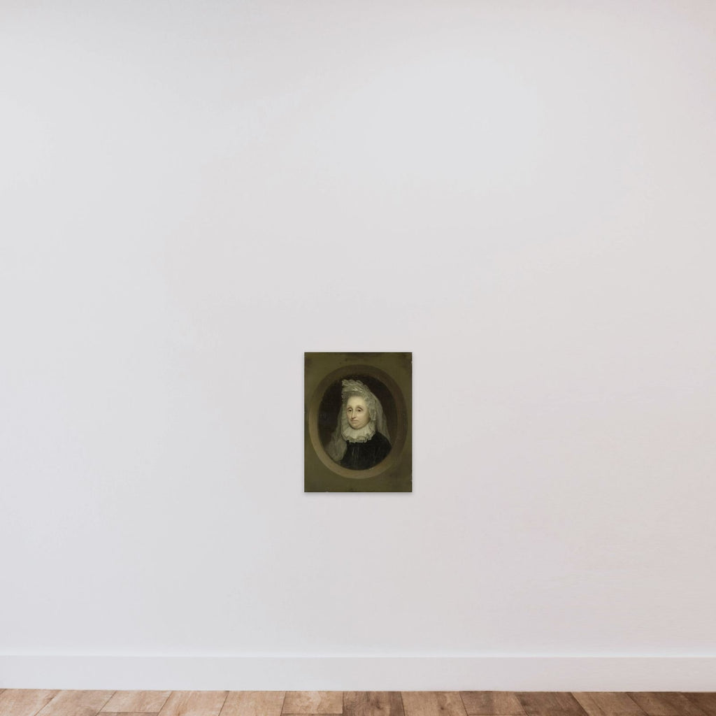 Portrait of Josnia Parduyn (1642-1718), second wife of Aernout van Citters unframed — shown to scale