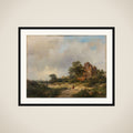 Landscape with the Ruins of Brederode Castle in Santpoort framed