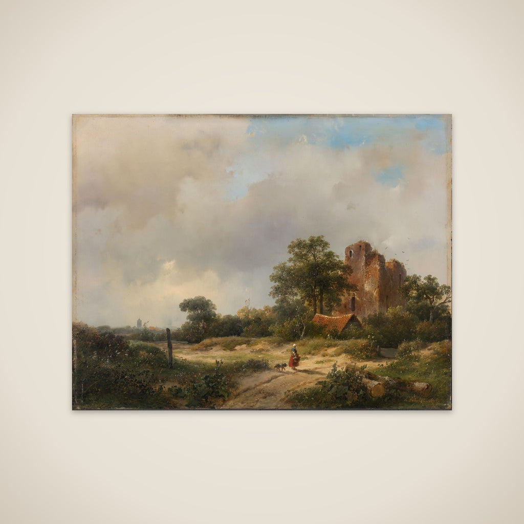 Landscape with the Ruins of Brederode Castle in Santpoort unframed print