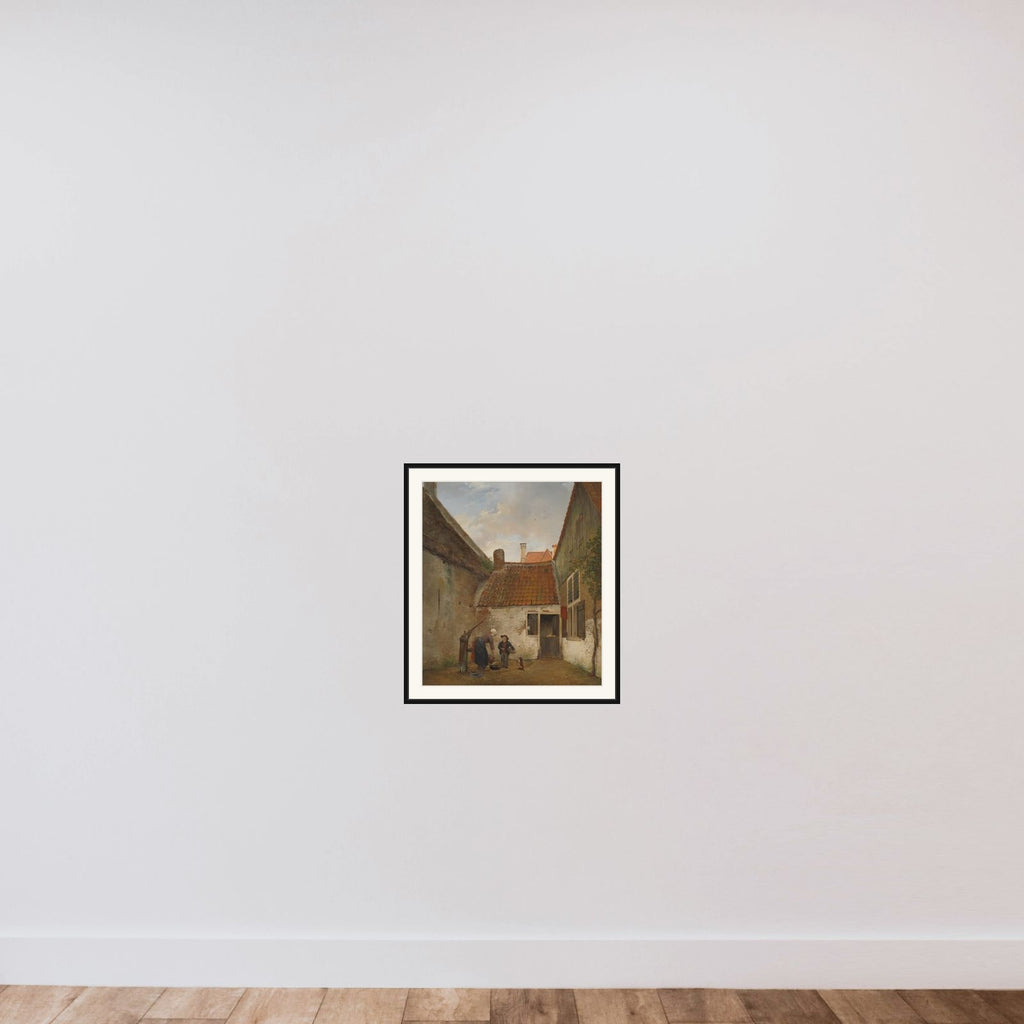 Inner Courtyard framed — shown to scale