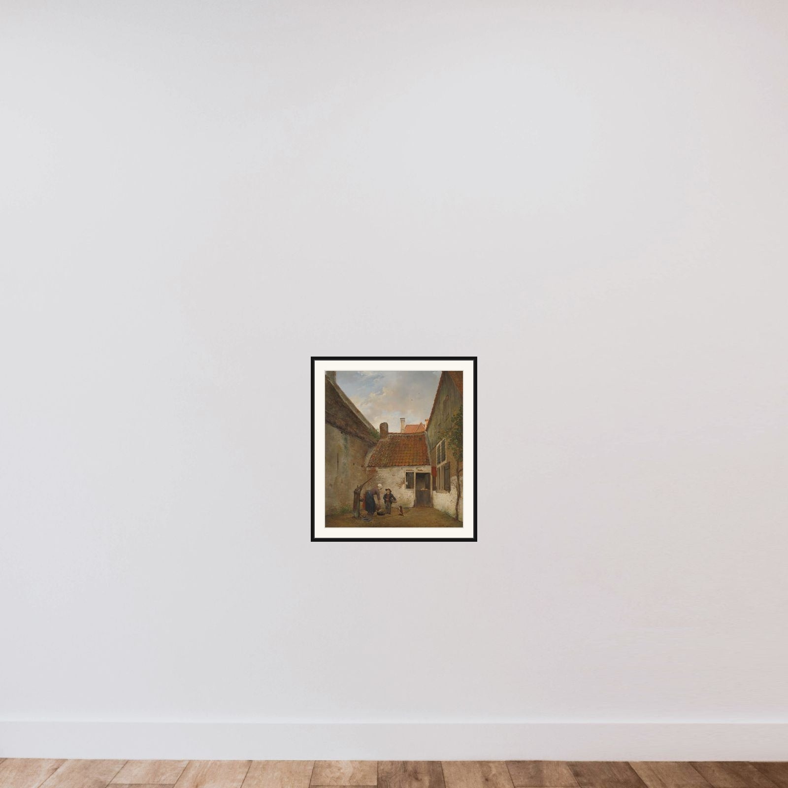 Inner Courtyard framed — shown to scale