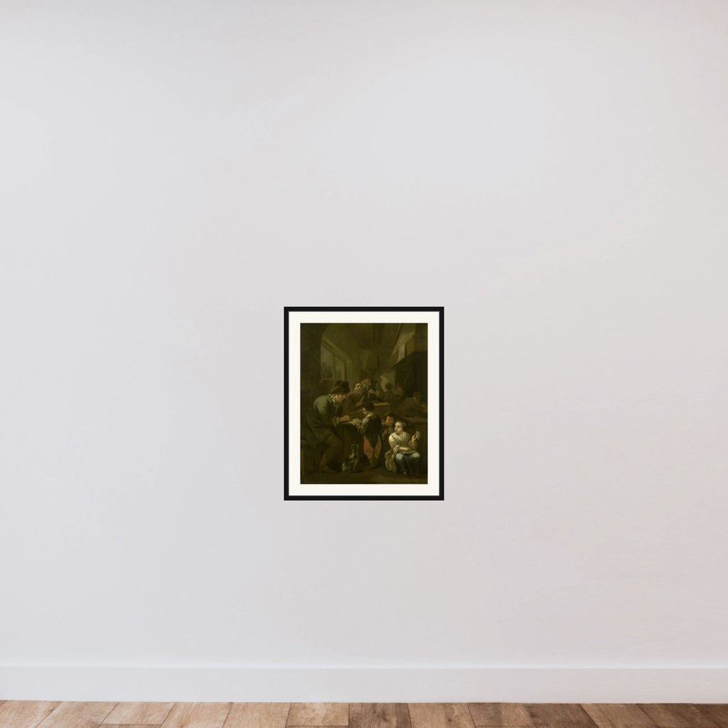 The schoolmaster framed — shown to scale