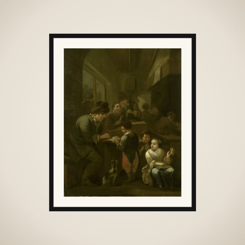 The schoolmaster framed