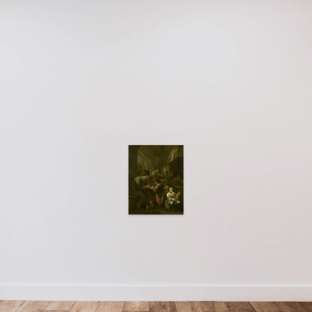 The schoolmaster unframed — shown to scale