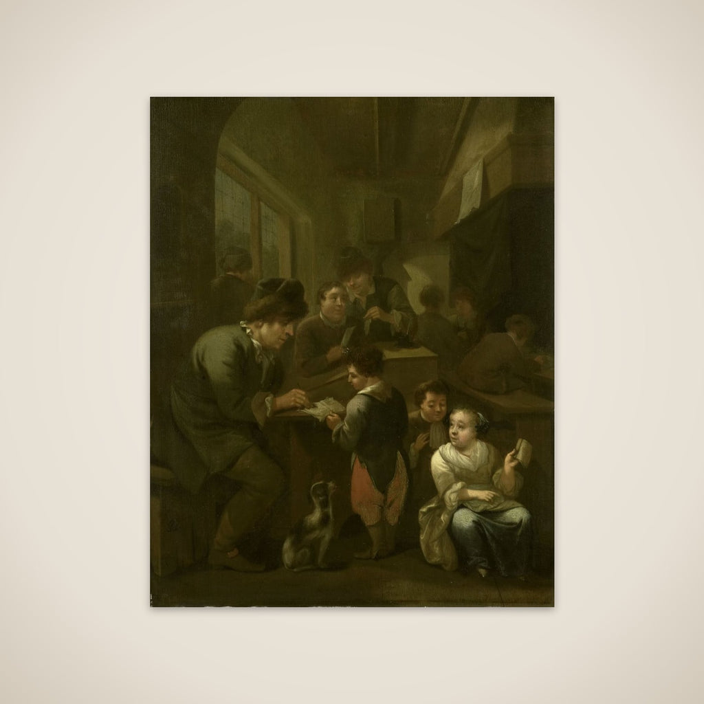 The schoolmaster unframed print