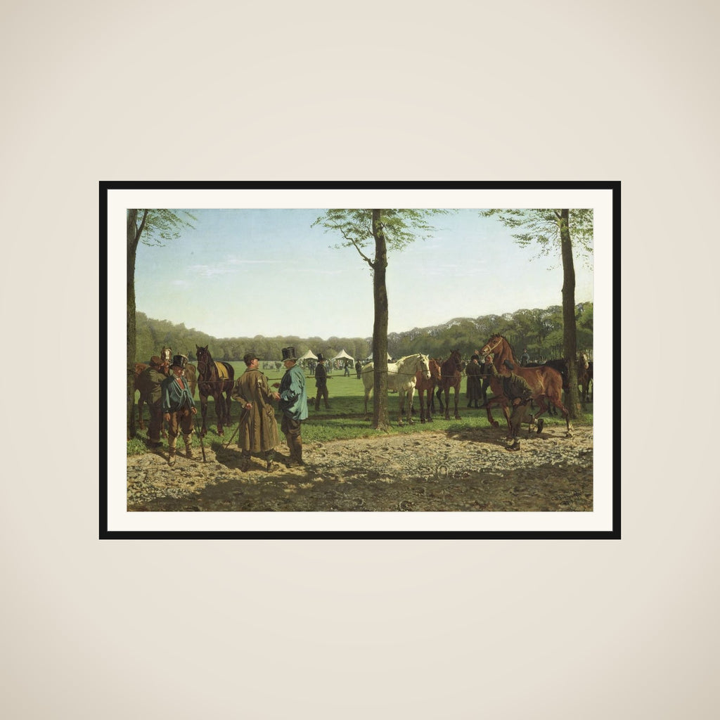 Horse Fair on the Maliebaan at The Hague framed