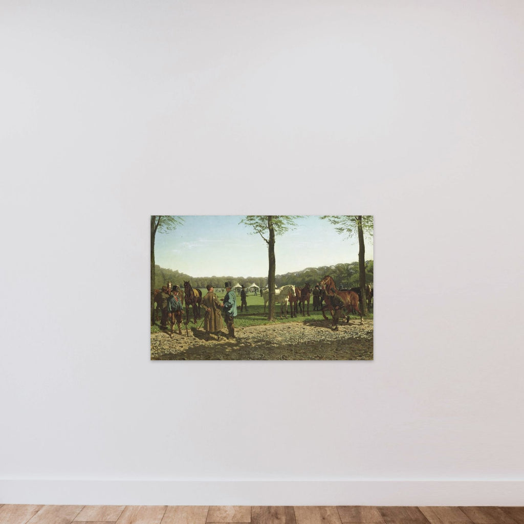 Horse Fair on the Maliebaan at The Hague unframed — shown to scale