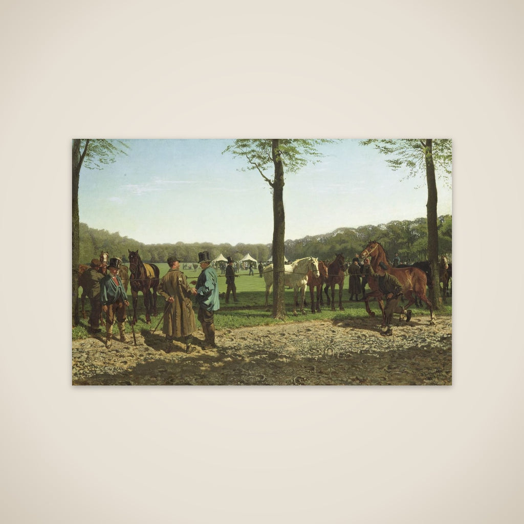 Horse Fair on the Maliebaan at The Hague unframed print