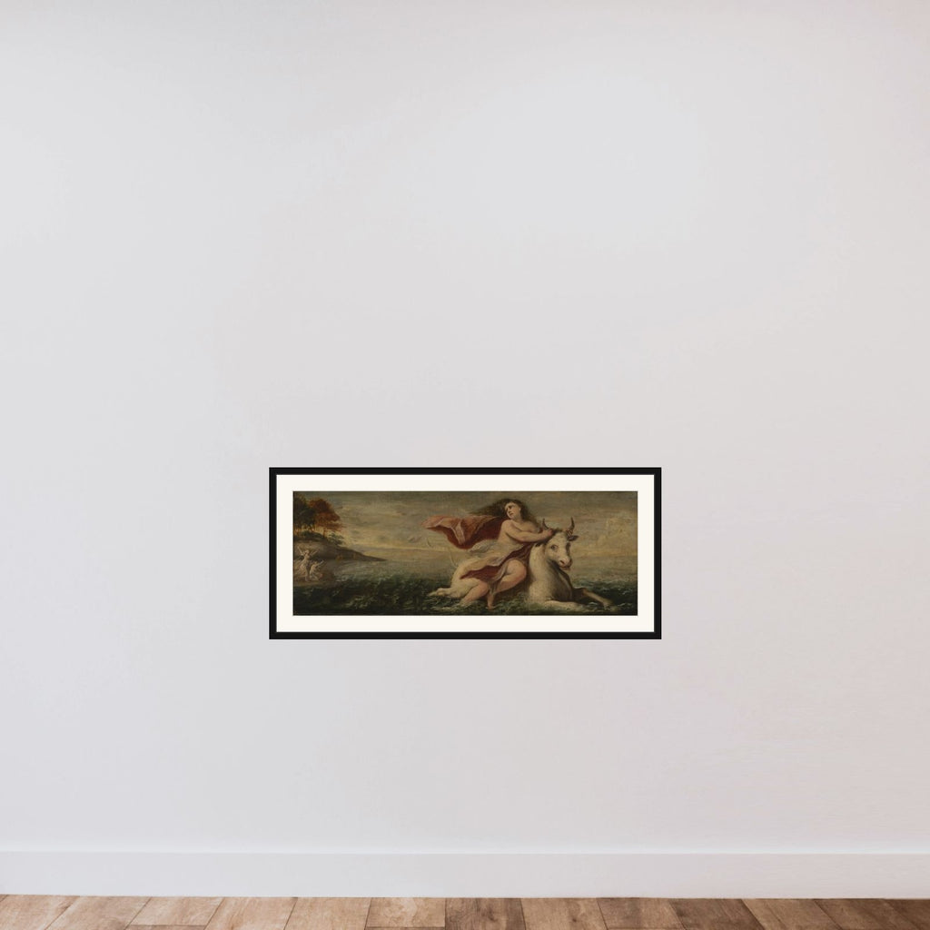 Rape of Europa framed — shown to scale