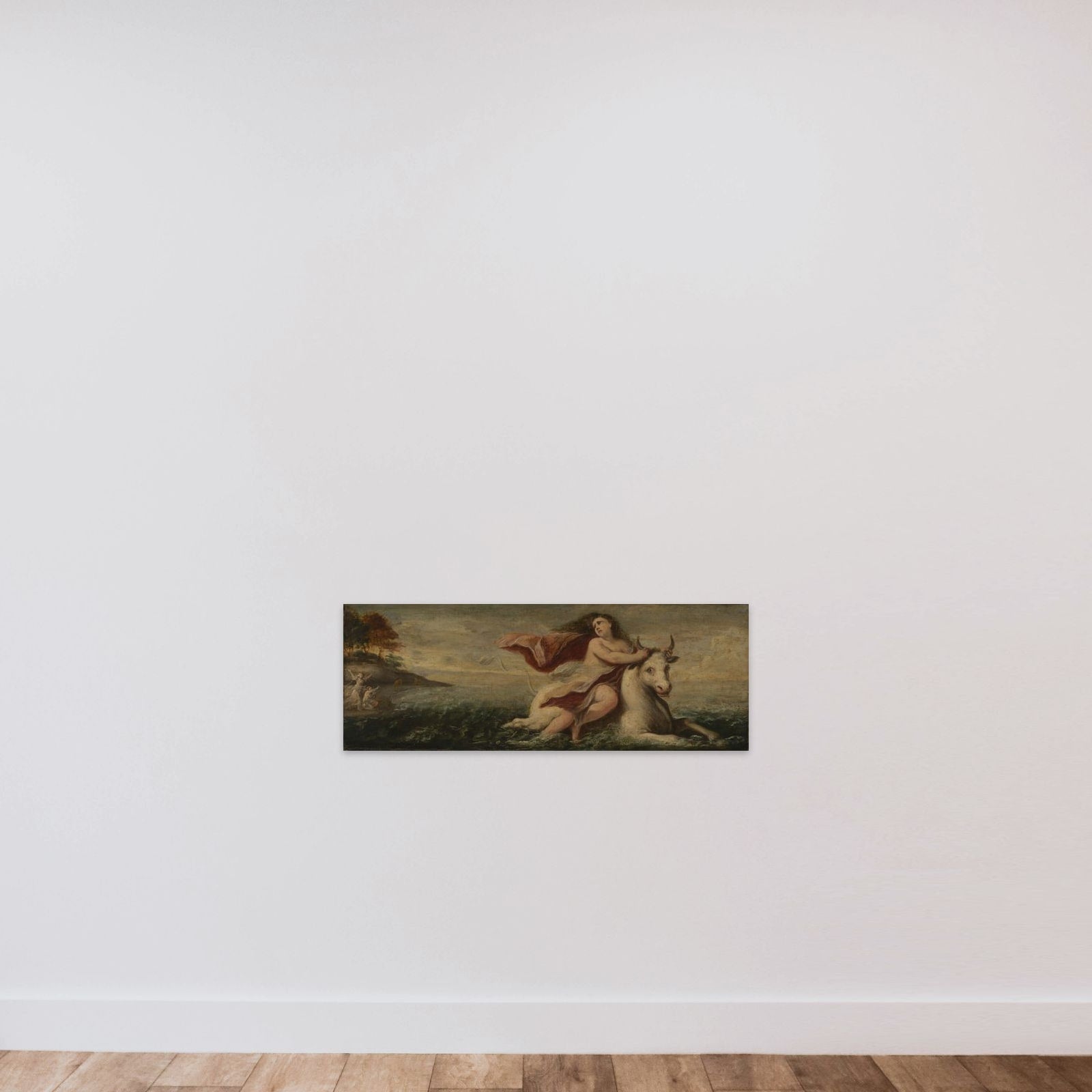 Rape of Europa unframed — shown to scale