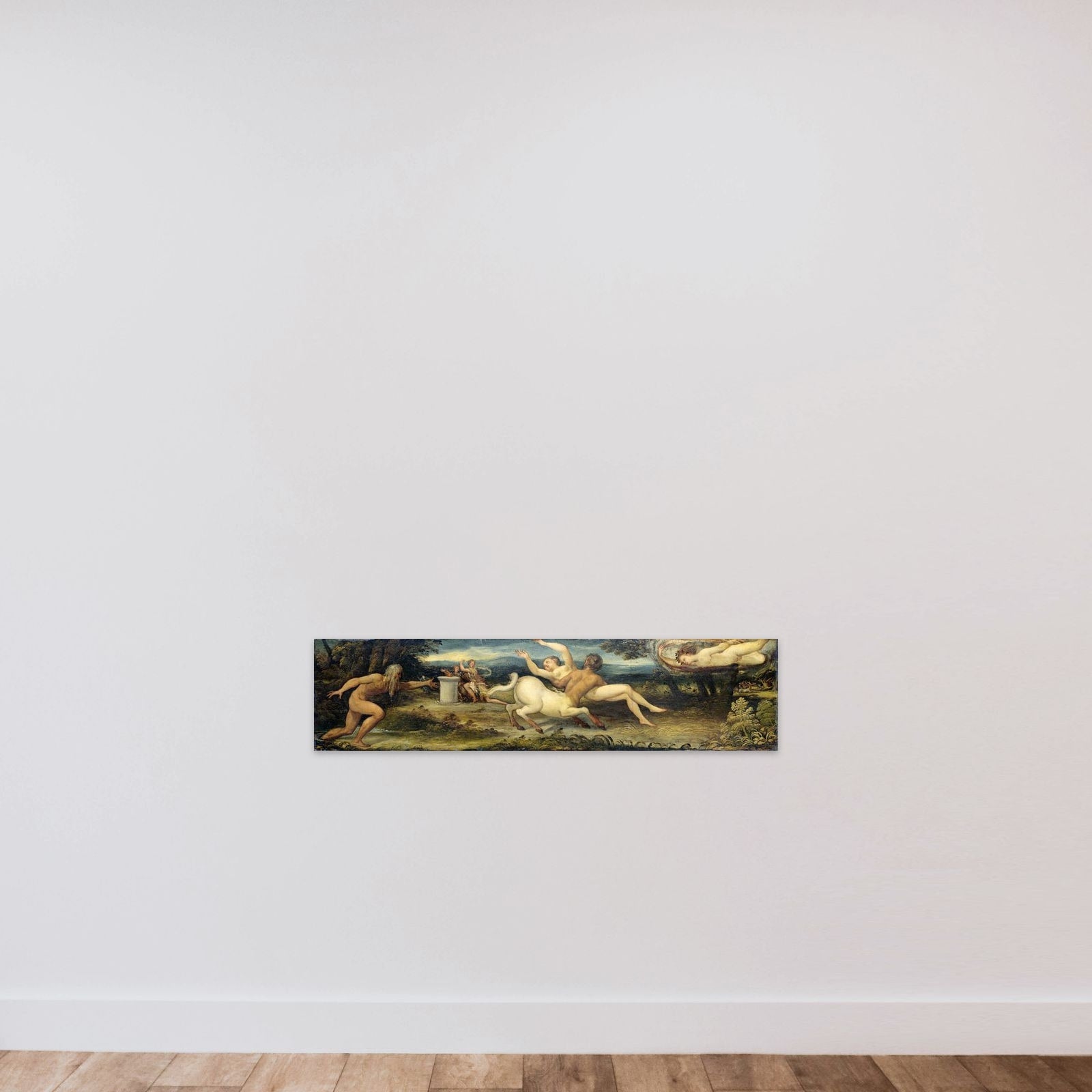 Nessus and Deianira unframed — shown to scale