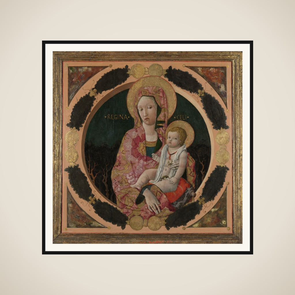Virgin and Child framed
