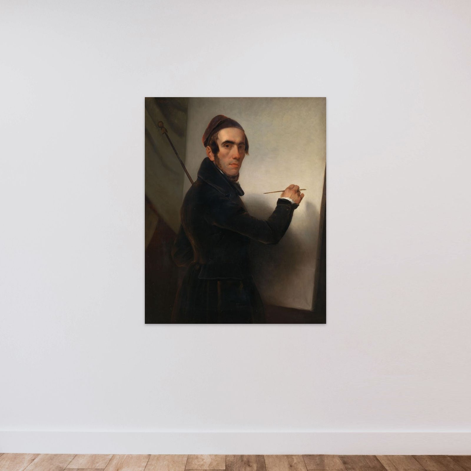 Self-Portrait unframed — shown to scale