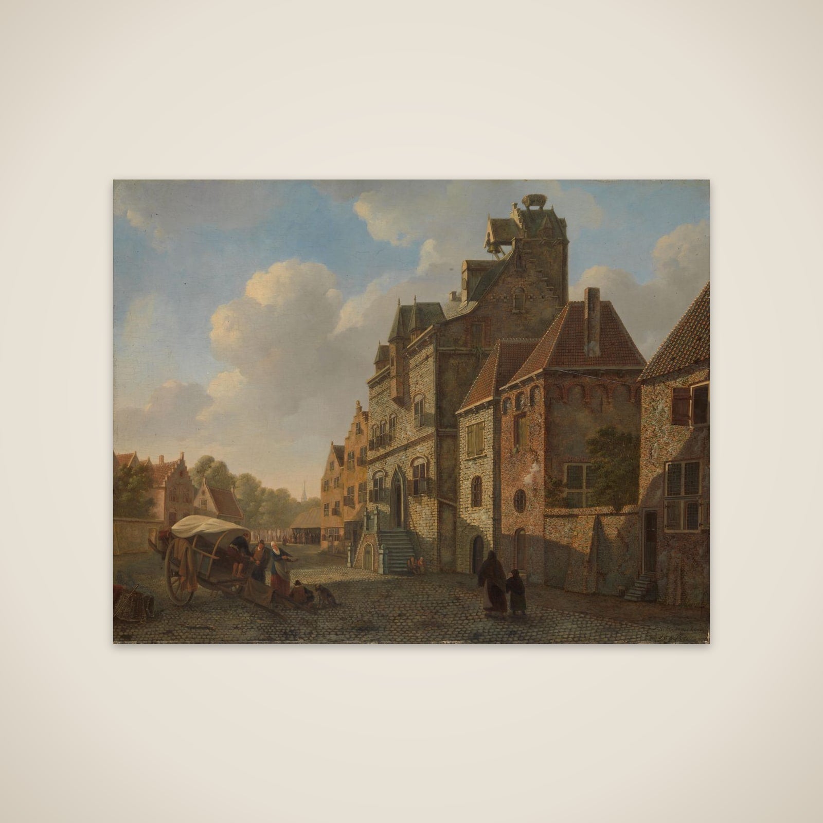 View in Dordrecht unframed print