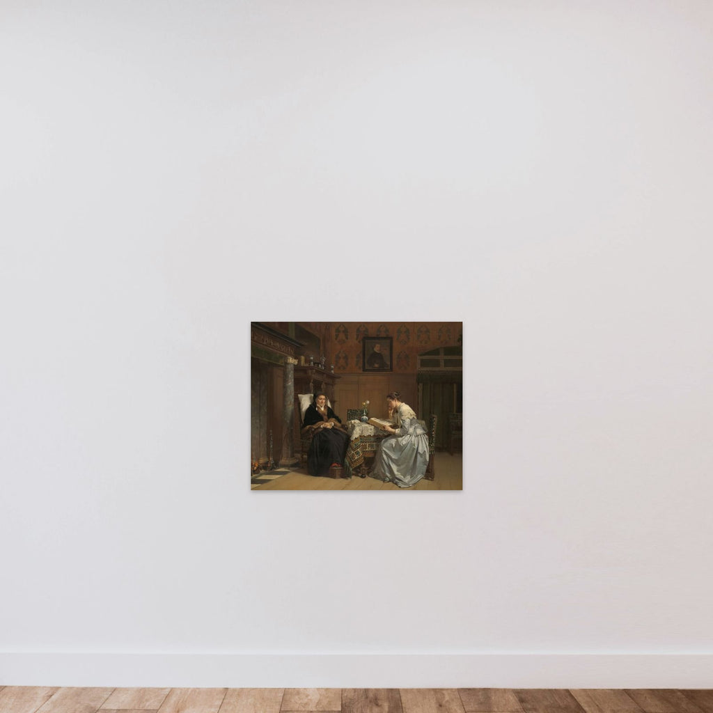 Sunday Morning unframed — shown to scale