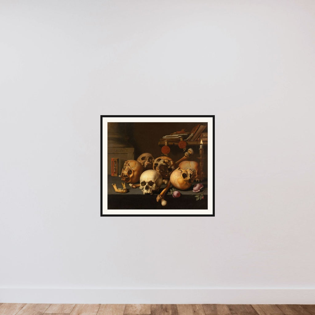 Vanitas Still Life framed — shown to scale