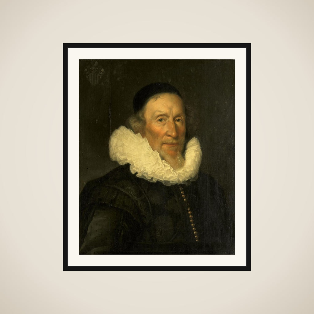 Portrait of Jacob Gerritsz van der Mij (1559/60-?1635) framed