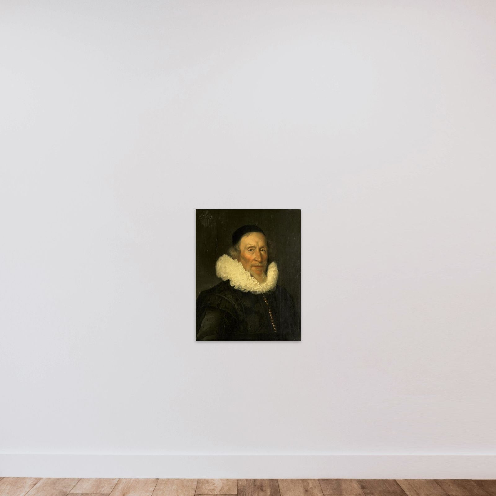 Portrait of Jacob Gerritsz van der Mij (1559/60-?1635) unframed — shown to scale