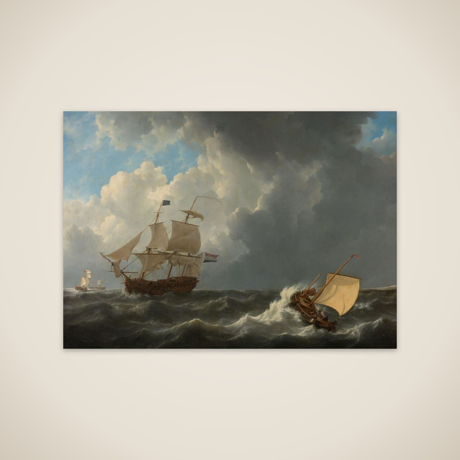 Ships in a Turbulent Sea unframed print