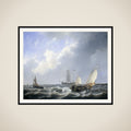 Seascape from the Zeeland Waters, near the Island of Schouwen framed
