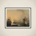 The Bombardment of Palembang, Sumatra, 24 June 1821 framed