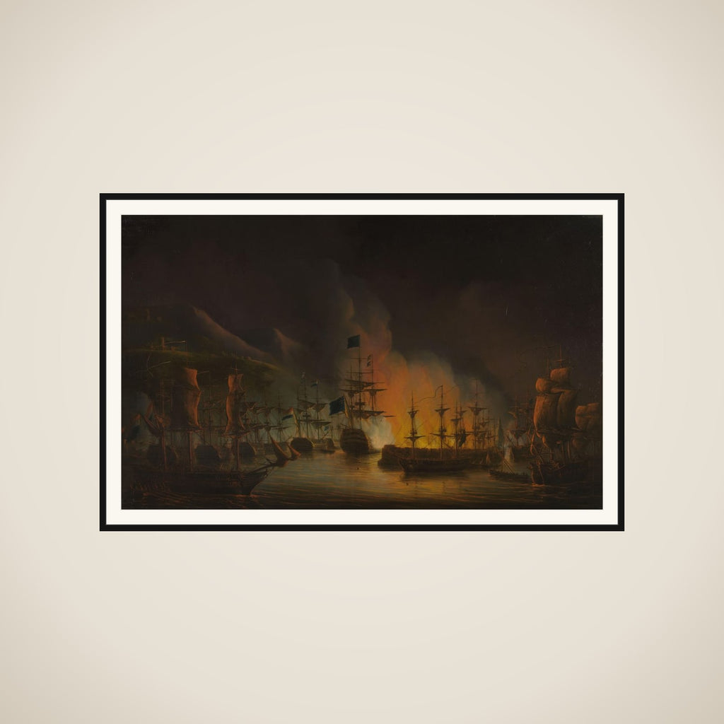 The Bombardment of Algiers (26-27 August 1816) framed