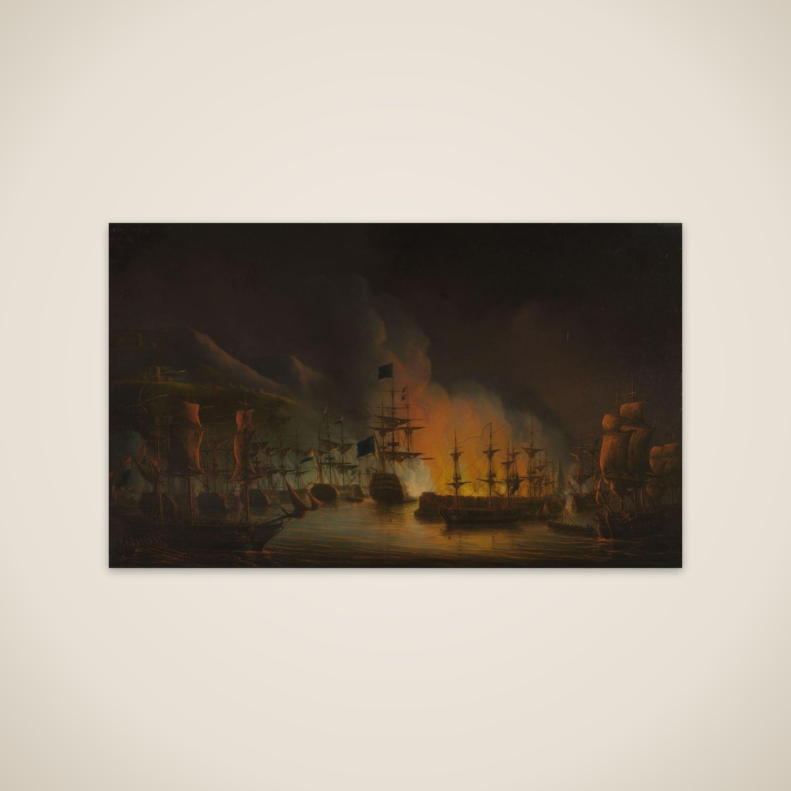 The Bombardment of Algiers (26-27 August 1816) unframed print
