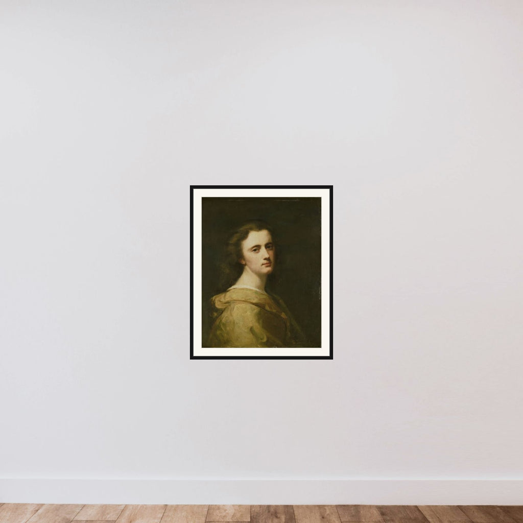 Portrait of Thérèse Schwartze, the Artist's Daughter, at 16 years of age framed — shown to scale