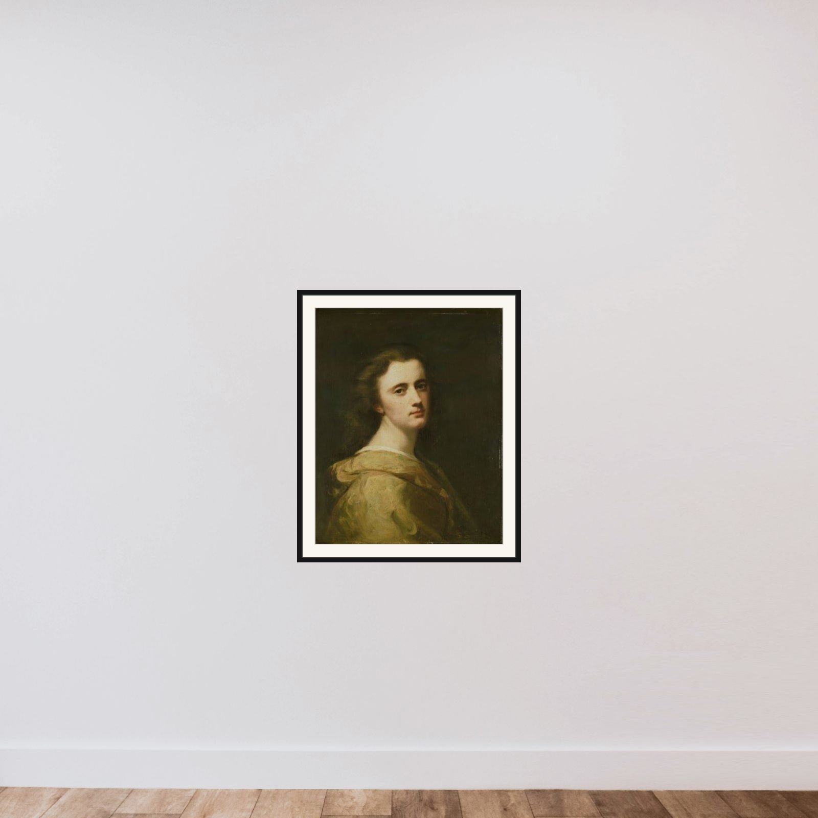 Portrait of Thérèse Schwartze, the Artist's Daughter, at 16 years of age framed — shown to scale