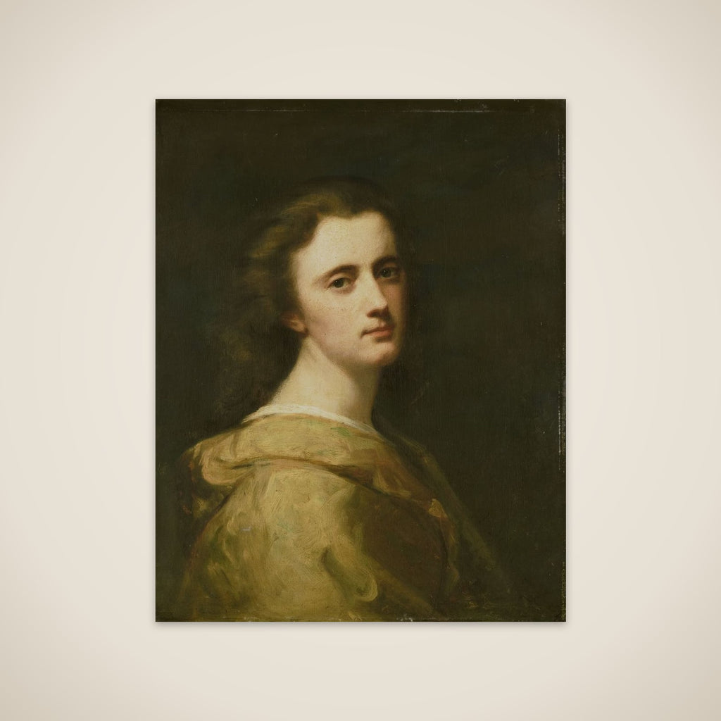Portrait of Thérèse Schwartze, the Artist's Daughter, at 16 years of age unframed print
