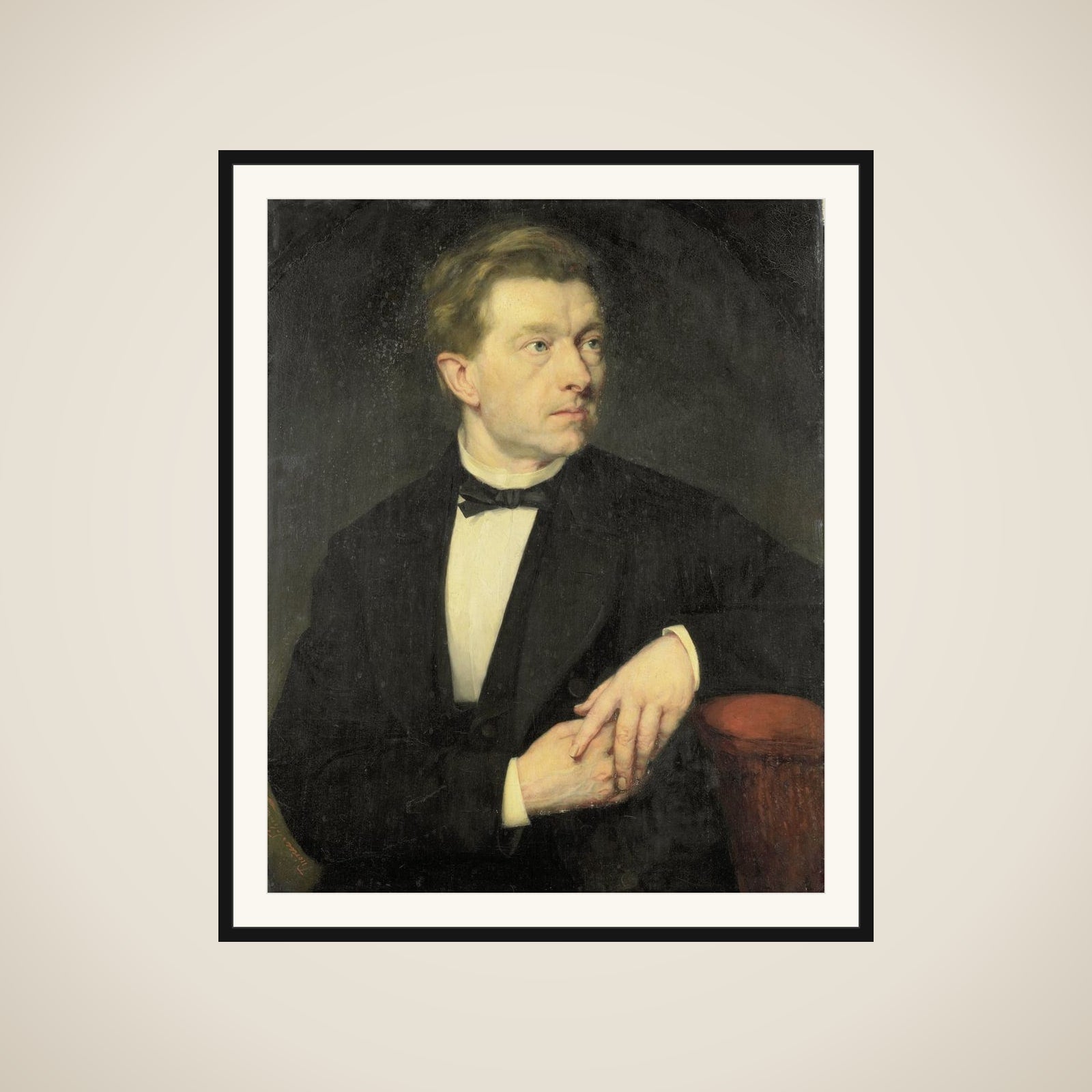 Dr J L Dusseau framed
