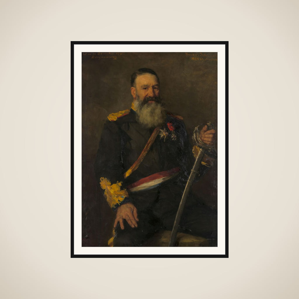 Piet J. Joubert (1831-1900). Commandant-generaal van de Zuid-Afrikaanse Republiek framed