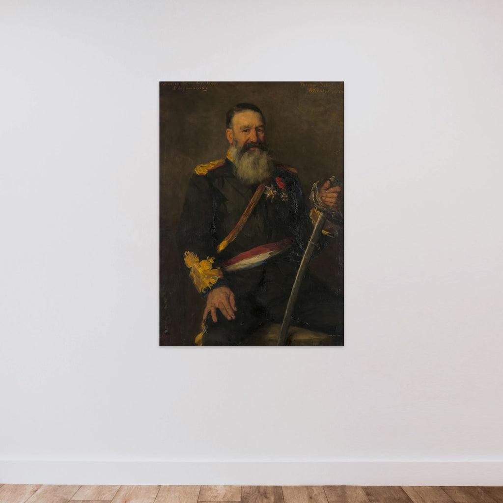 Piet J. Joubert (1831-1900). Commandant-generaal van de Zuid-Afrikaanse Republiek unframed — shown to scale
